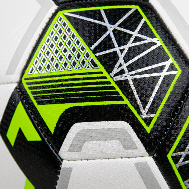 neon yellow and black training soccer ball