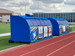 Custom MVP Soccer Team Bench Cover - Royal Blue with Wind Flap