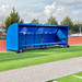 Royal Blue soccer team bench cover - MVP Team Shelter by Soccer Innovations