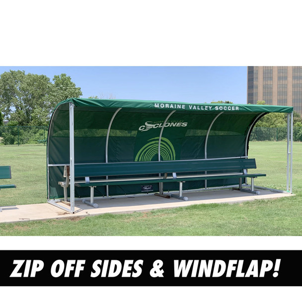 MVP Stadium Team Bench Cover for Soccer Shelter